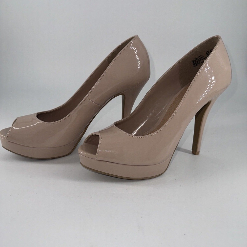 Stiletto Open Toe High Heel Pumps Shoes‎ Brash Women's Pink Size 8.5 Slip-On